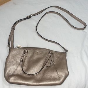 Gold Coach Crossbody Purse